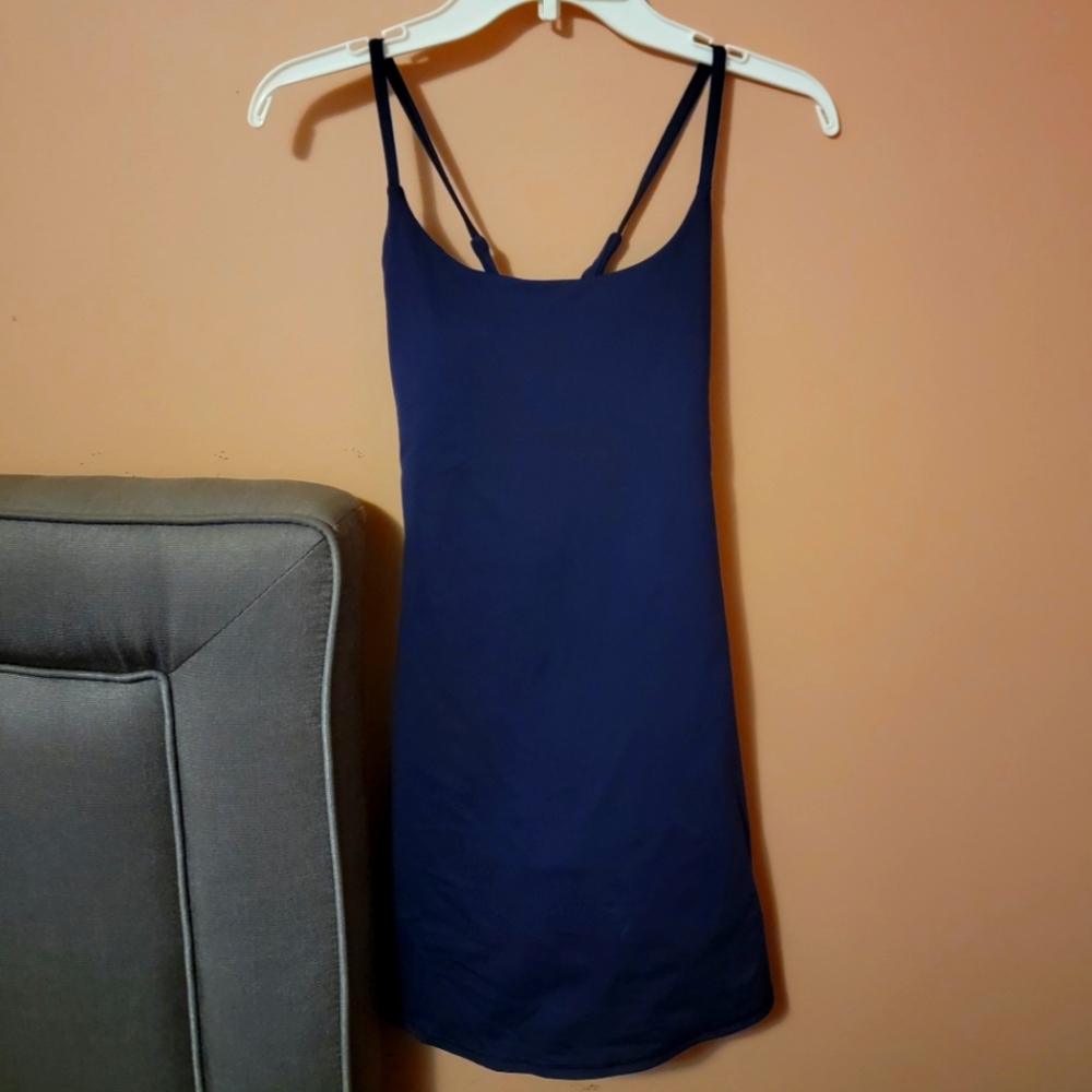 Navy Halara Tank Dress with Shorts Small
